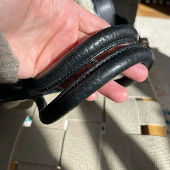 CELINE mini luggage tote bag in leather/shearling - Picture 12 of 15